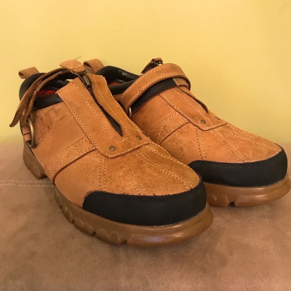 Polo Sport Ralph Lauren Mens Shoes size 11D Zip Up with Strap